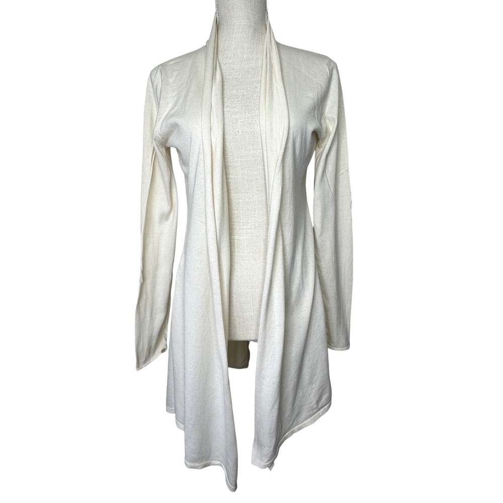 Peruvian Connection Cotton/Silk‎ Cardigan/Duster Cream Medium